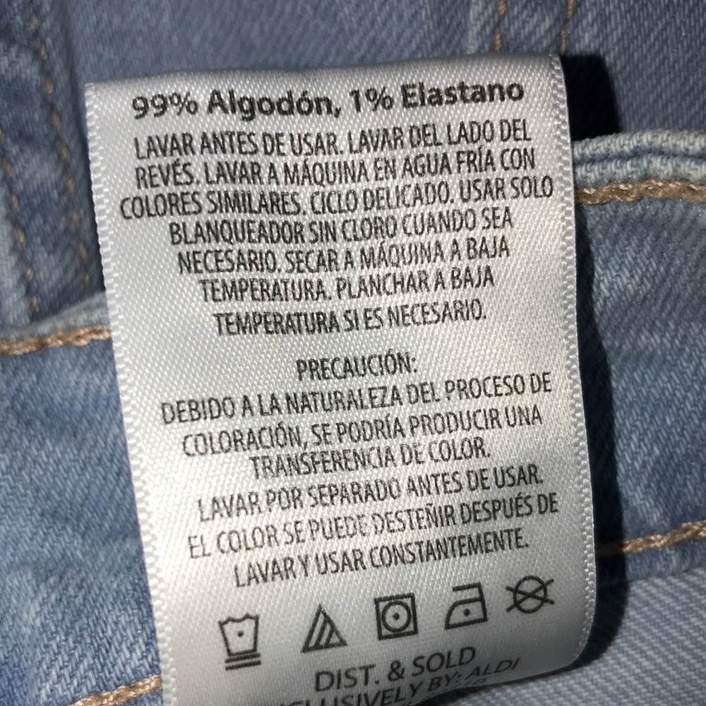 Serra Ladies Cuffed Denim Shorts - Light Blue - Picture 8 of 9